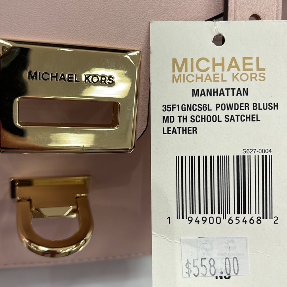 MICHAEL KORS MANHATTAN MEDIUM TOP HANDLE SCHOOL SATCHEL CROSSBODY BAG 
NWT - Picture 11 of 16